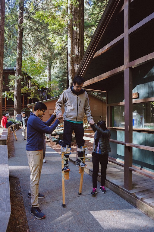 Professional team building photo